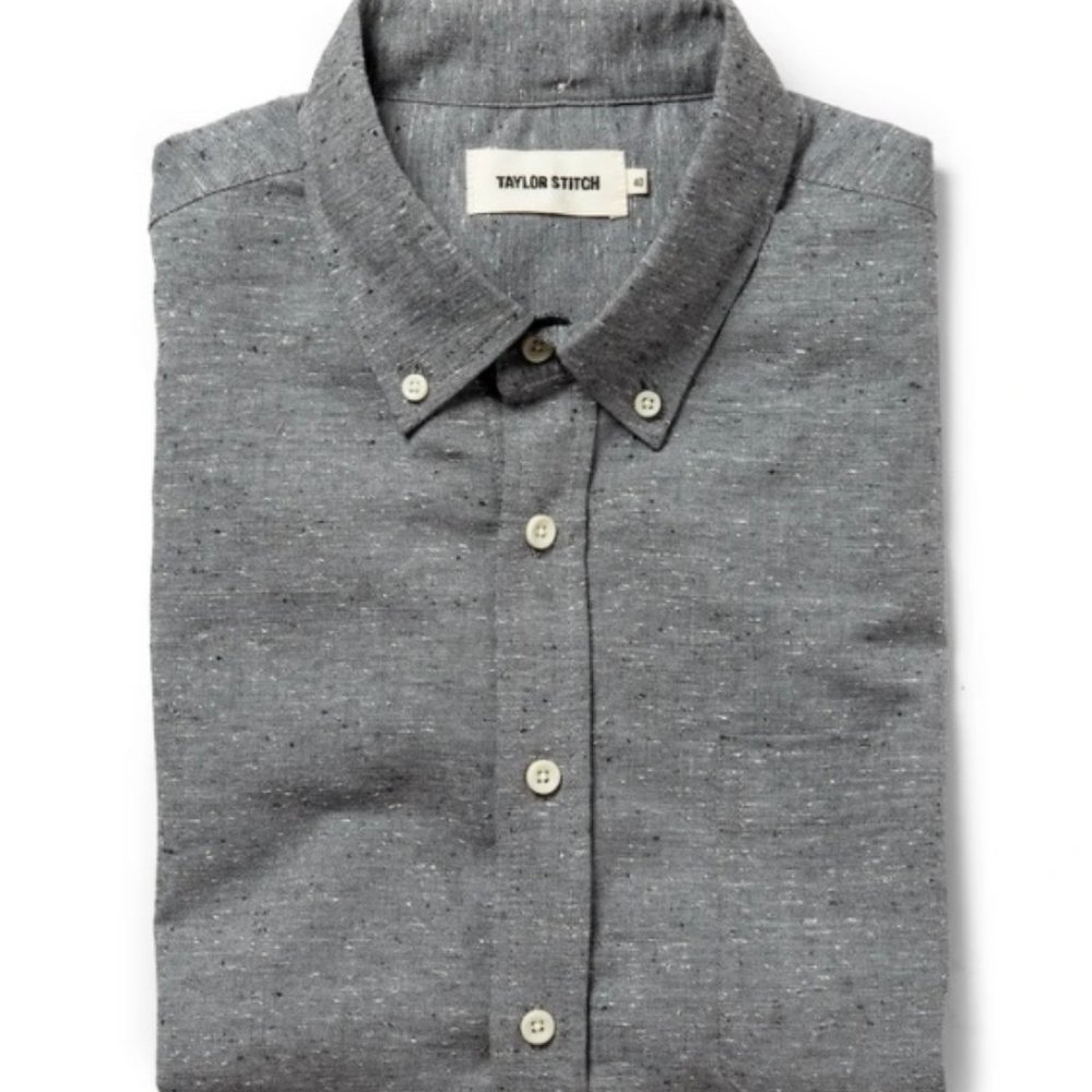 Taylor Stitch Jack Charcoal Fleck Button Down